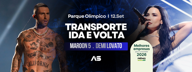 12/09 - Transporte Maroon 5 e Demi Lovato | Rio de Janeiro